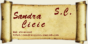 Sandra Čičić vizit kartica